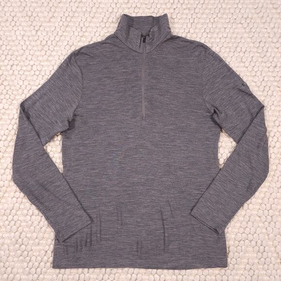 Icebreaker Men's Merino 175 Half Zip Long Sleeve Gray Sz Extra Large - Picture 5 of 9